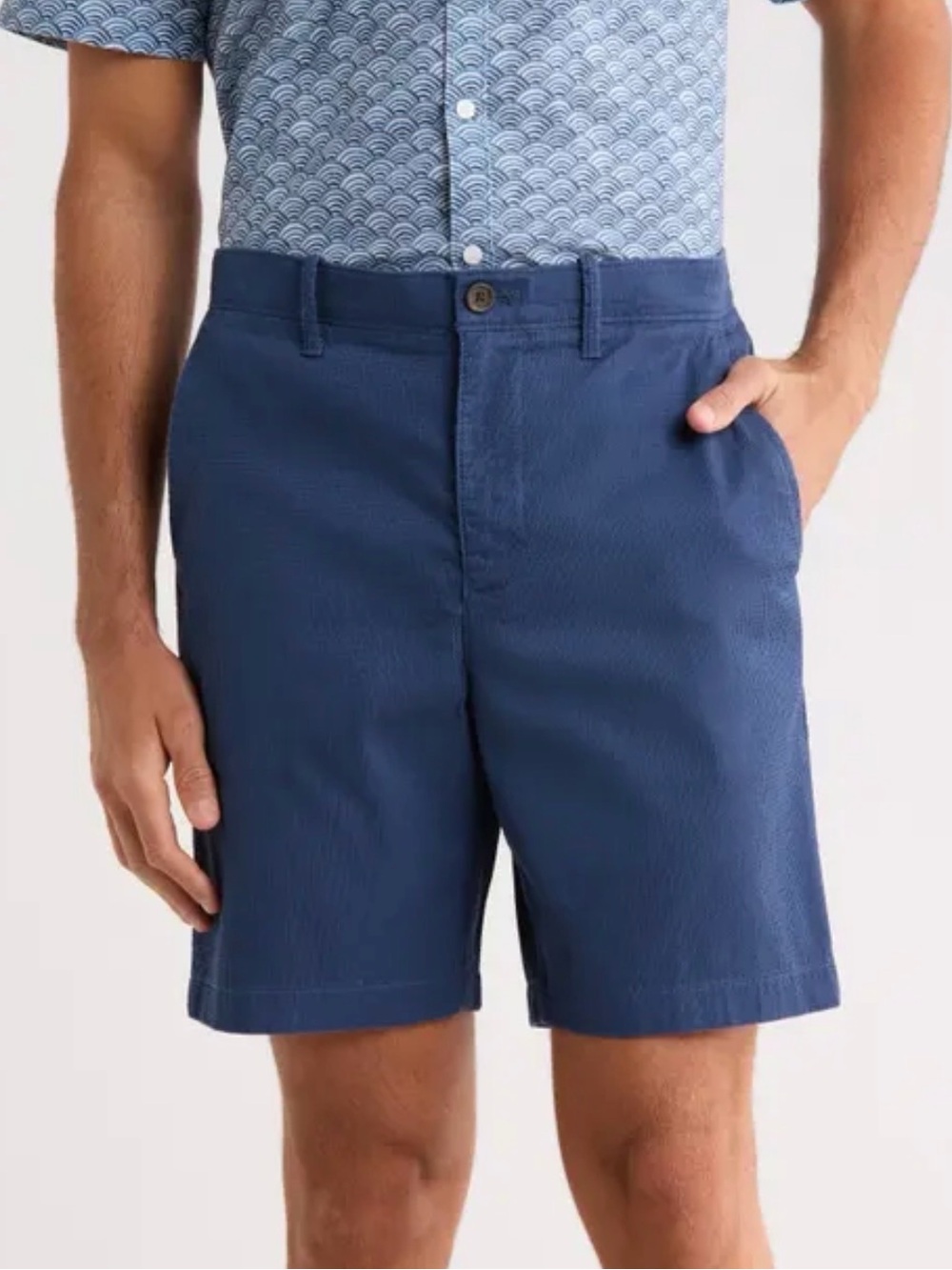 NWT Rainforest Comfort Stretch Cotton Navy Blue Shorts 38” Waist